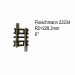 Rail courbe R2  228.2mm 6 degrés-N-1/160-FLEISCHMANN 22234