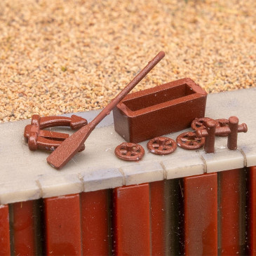 Accessoires du port - Faller 180009 - HO 1/87