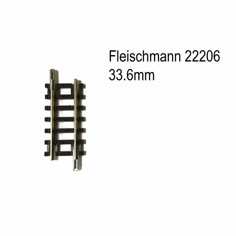 Rail droit 33.6mm-N-1/160-FLEISCHMANN 22206