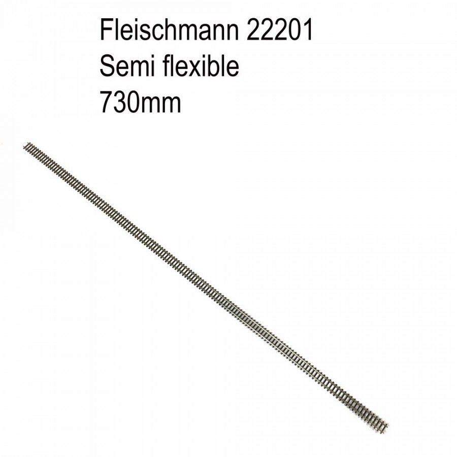 Rail semi-flexible 730mm-N-1/160-FLEISCHMANN 22201