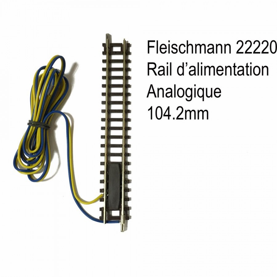 Rail droit 104.2mm d'alimentation analogique-N-1/160-FLEISCHMANN 22220