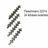 24 éclisses isolantes -N-1/160-FLEISCHMANN 22214