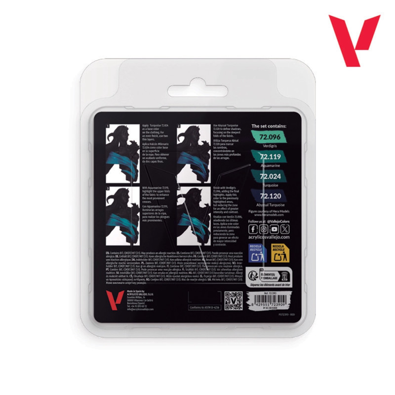 Pack Turquoise - 18ml Game Color - VALLEJO 72.390