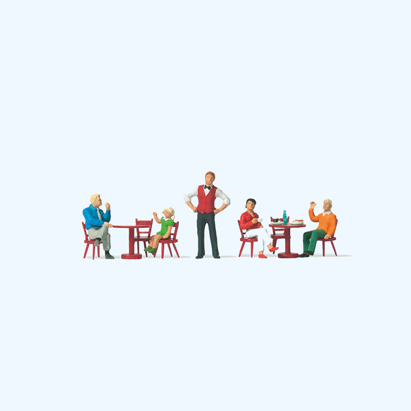 Au bistrot - PREISER 10786 - HO 1/87