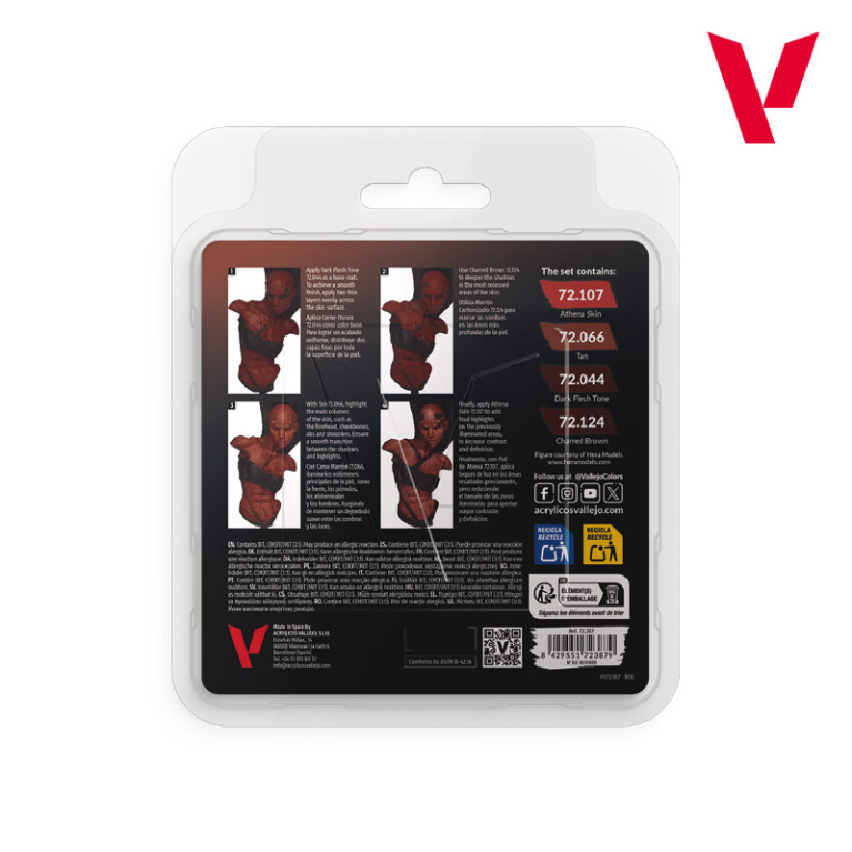 Pack Marron - 18ml Game Color - VALLEJO 72.387