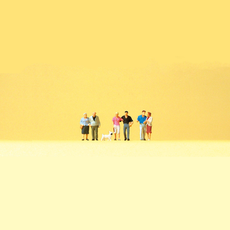 Couples et un chien - PREISER 88555 - Z 1/220