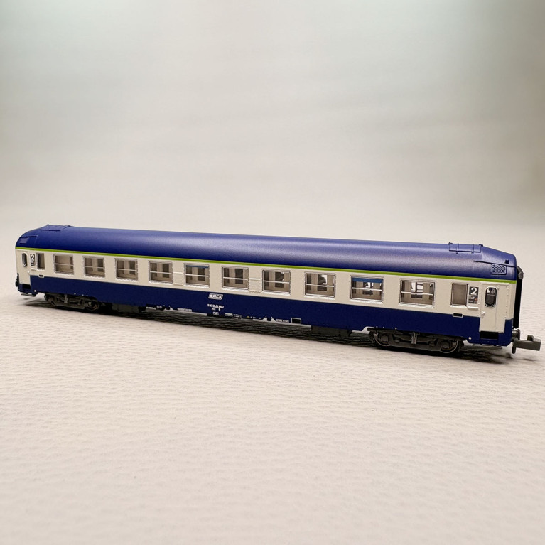 Voiture couchettes UIC B9c9x, 2CL, livrée "TEN", logo blanc encadré, SNCF - REE NW-351