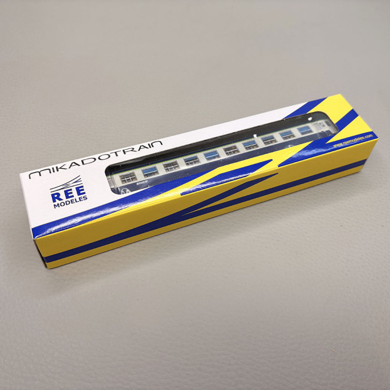 Voiture couchettes UIC B9c9x, 2CL, livrée "TEN", logo blanc Nouille, SNCF - REE NW-353