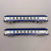 2 voitures couchettes UIC B9c9x, 2CL, livrée "TEN", logo Casquette, SNCF - REE NW-354