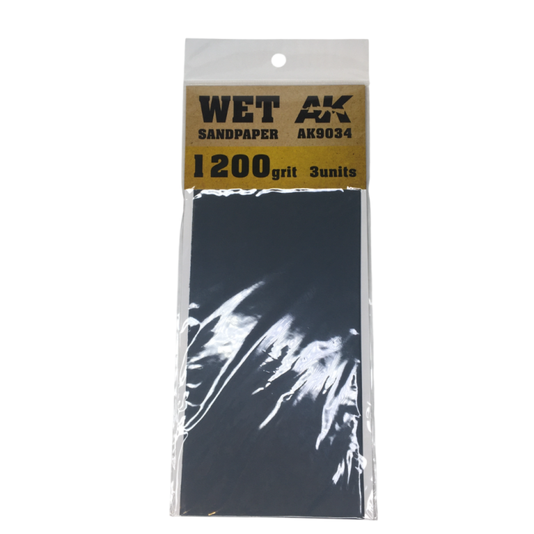 Papier de ponçage, humide 1200, 3 pièces - AK 9034