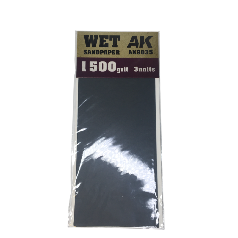 Papier de ponçage, humide 1500, 3 pièces - AK 9035