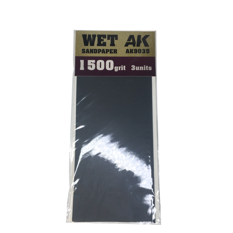 Papier de ponçage, humide 1500, 3 pièces - AK 9035