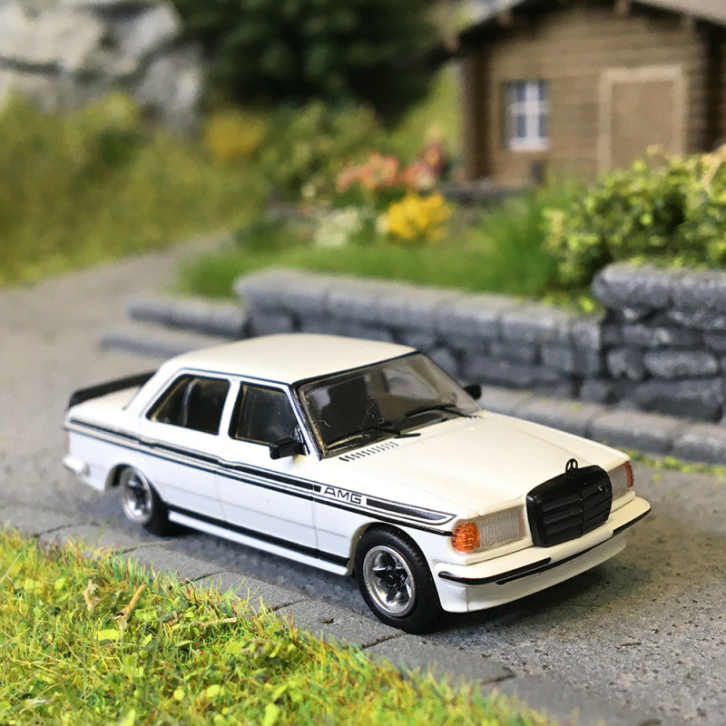 Mercedes, W123 AMG, blanc, 1980 - PCX 871561 - HO 1/87