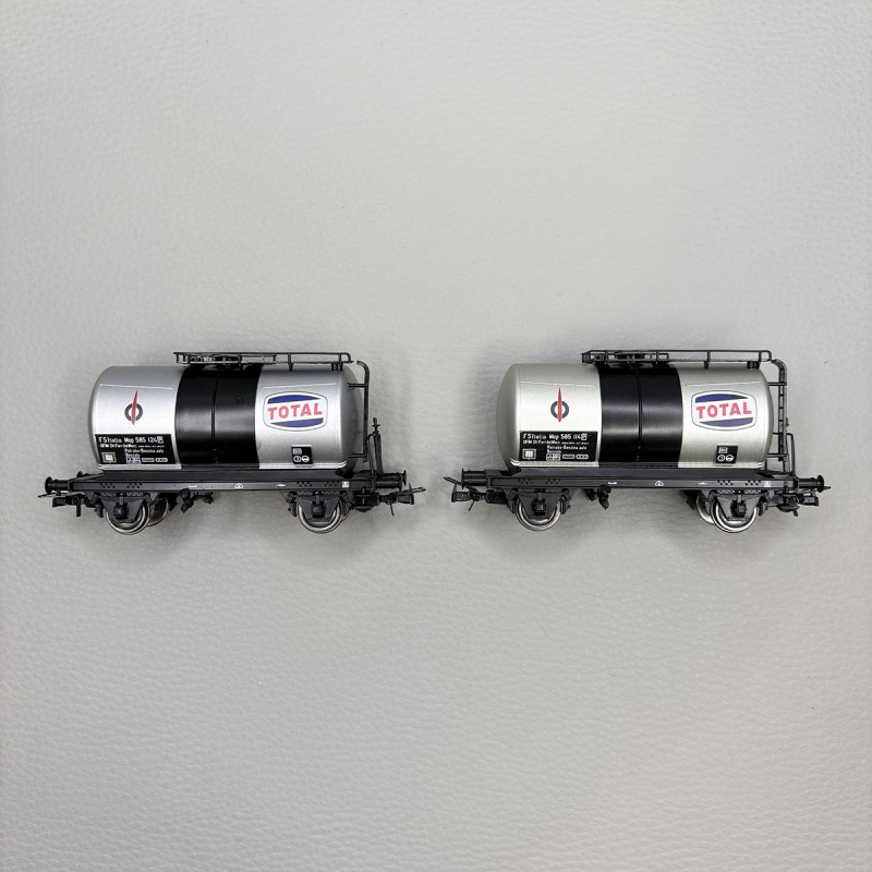 2 wagons citerne de type Uh, "Total", FS - RIVAROSSI HR6565