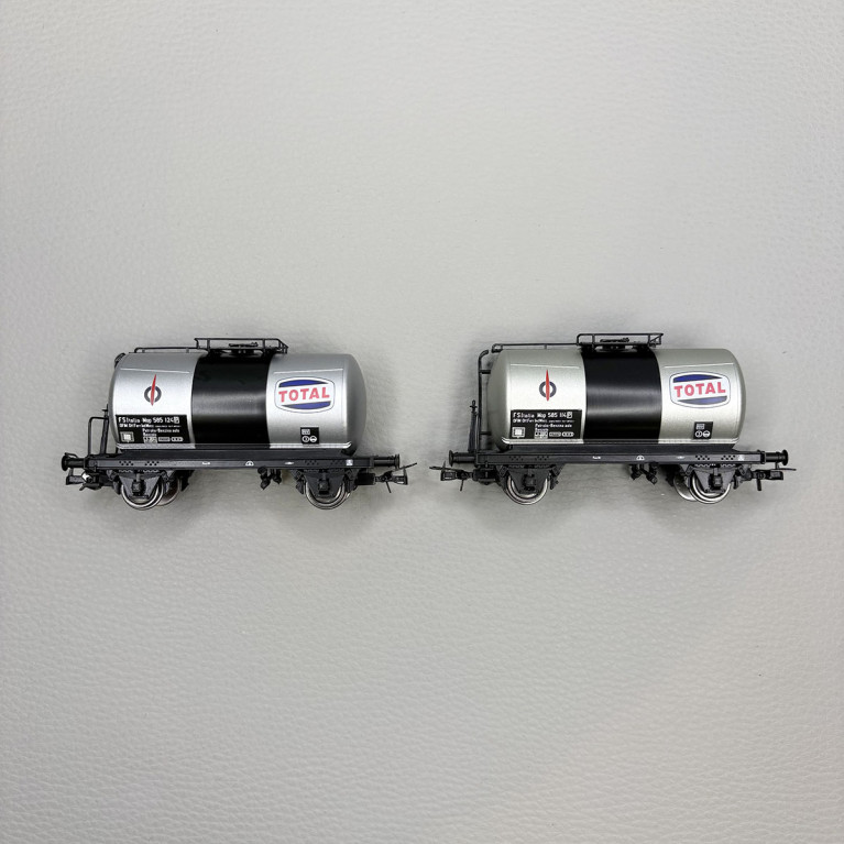 2 wagons citerne de type Uh, "Total", FS - RIVAROSSI HR6565