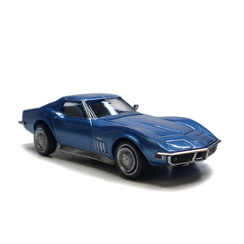Chevrolet Corvette C3, coupé, bleu métal, 1967 - BREKINA 19990 - HO 1/87