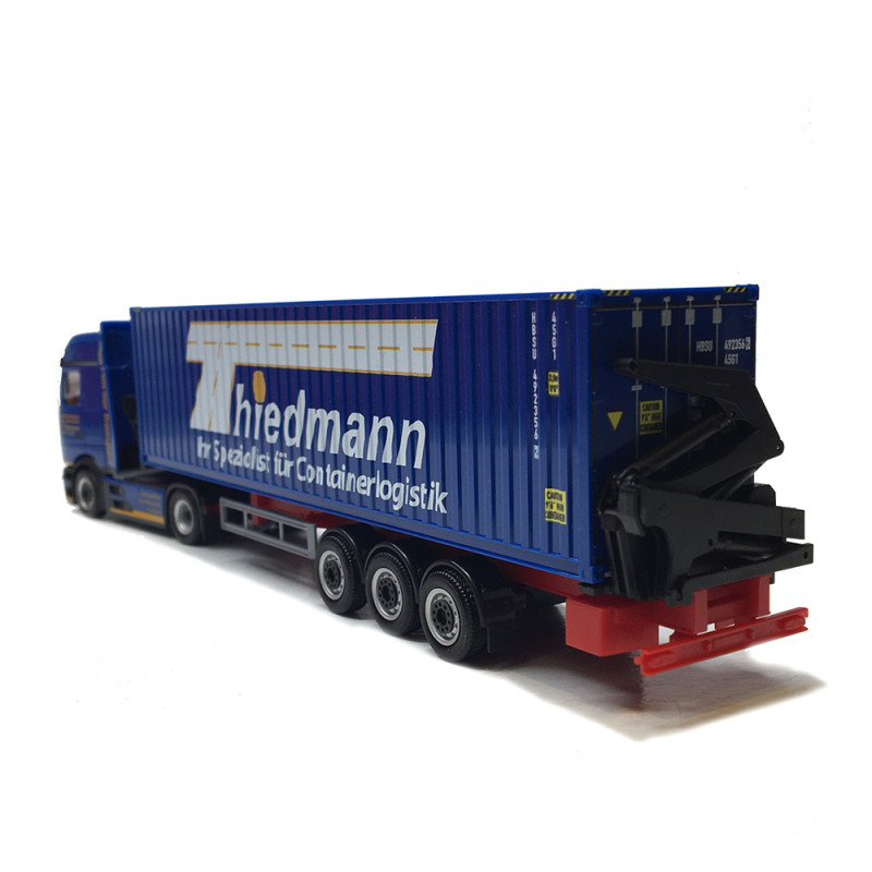 Mercedes Benz, Actros L ProCabin Big space, chargeur latéral de conteneur, Thiedmann - HERPA 319782 - HO 1/87