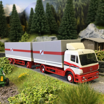 Mercedes Benz, SK 94, remorque bâché, fern-schnell-gut - HERPA 320146 - HO 1/87