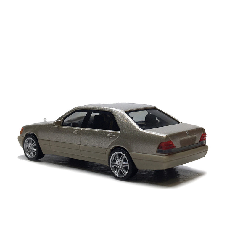 Mercedes Benz, 600 SEL V12, jantes brabus, argent - HERPA 030946-002 - HO 1/87