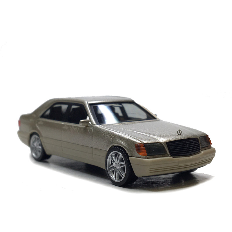 Mercedes Benz, 600 SEL V12, jantes brabus, argent - HERPA 030946-002 - HO 1/87