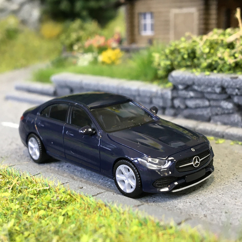 Mercedes Benz, Classe C, bleu foncé - HERPA 421003-003 - HO 1/87