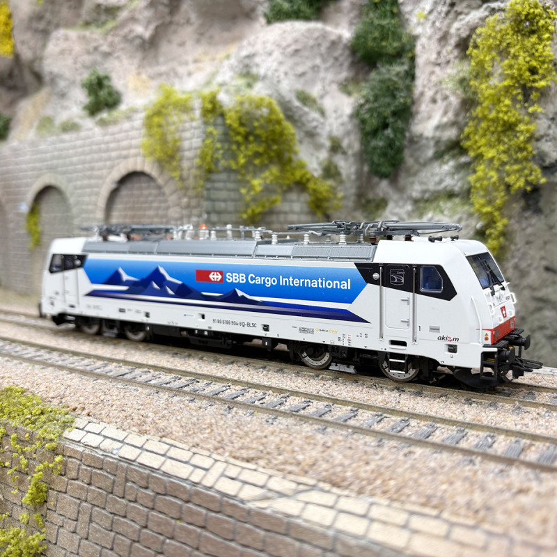 Locomotive électrique BR 186 904-9, "Ceneri", SBB CFF Cargo, Ep. VI, digital son - MARKLIN 38801 - HO 1/87