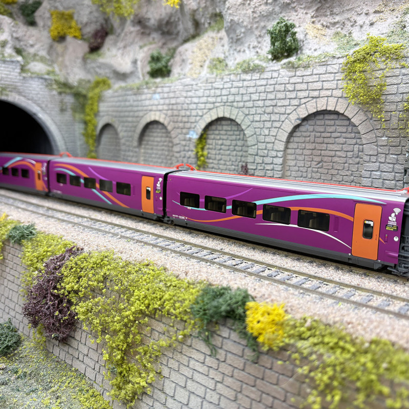 Complément Train à grande vitesse "Alvo", 3 éléments, Renfe, Ep. VI - ELECTROTREN HE3001 - HO 1/87