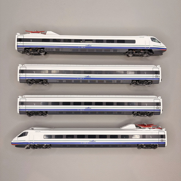 Train à grande vitesse pendulaire ETR 470 N°8, livrée d'origine, 4 éléments, Cisalpino- RIVAROSSI HR2963