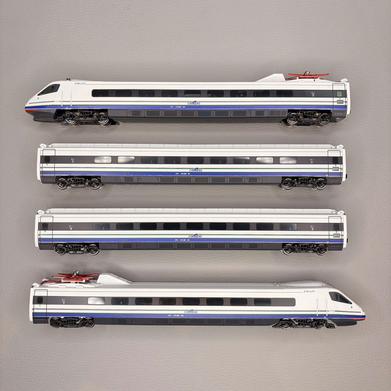 Train à grande vitesse pendulaire ETR 470 N°8, livrée d'origine, 4 éléments, Cisalpino- RIVAROSSI HR2963