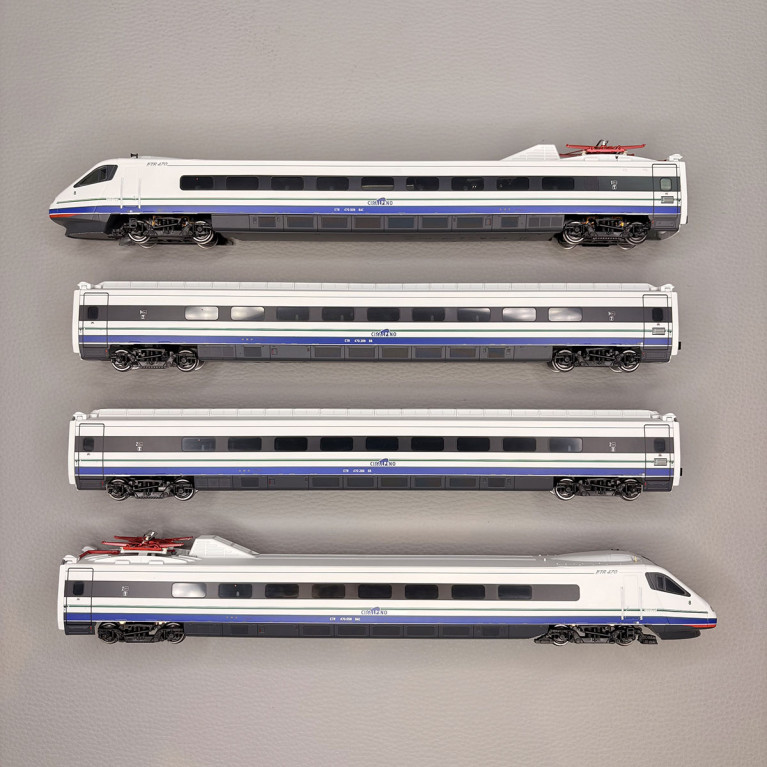 Train à grande vitesse pendulaire ETR 470 N°8, livrée d'origine, 4 éléments, Cisalpino- RIVAROSSI HR2963