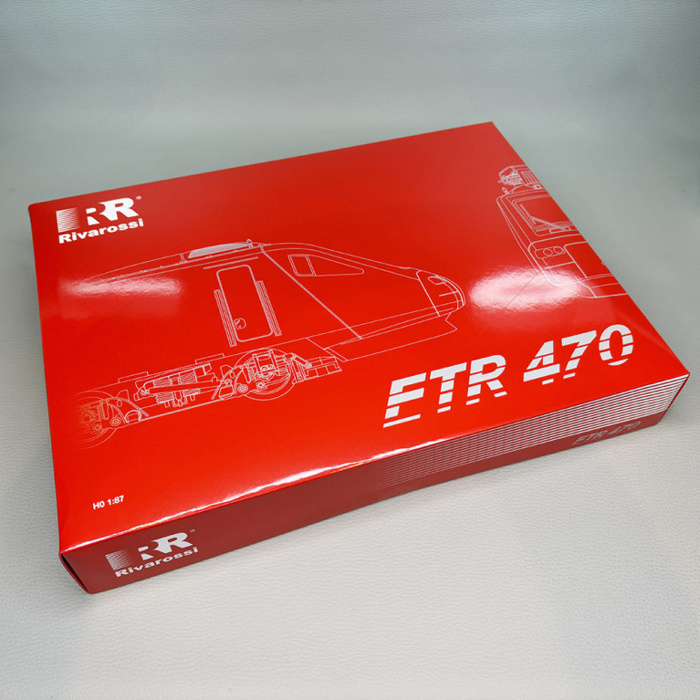 Train à grande vitesse pendulaire ETR 470 N°8, livrée d'origine, 4 éléments, Cisalpino- RIVAROSSI HR2963