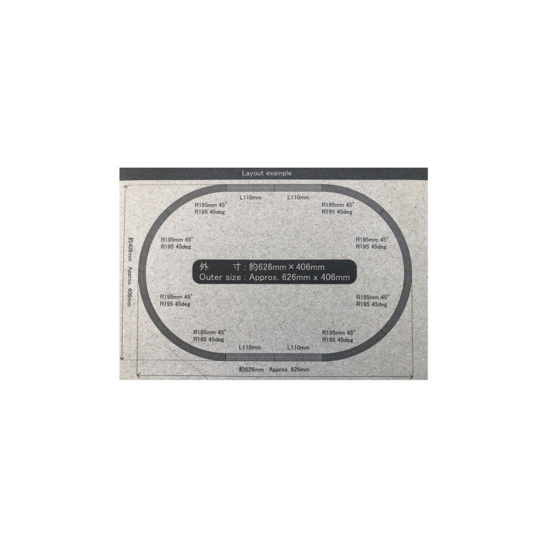 Piste ovale, set de rails A - ROKUHAN R028 - Z 1/220