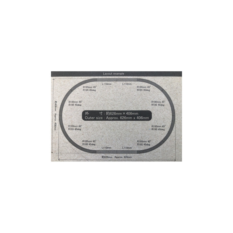 Piste ovale, set de rails A - ROKUHAN R028 - Z 1/220