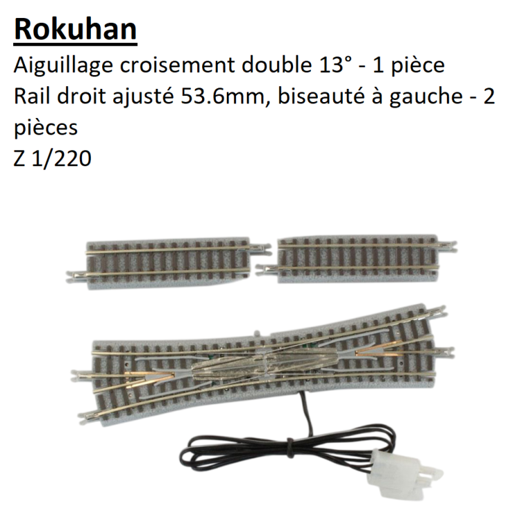 Aiguillage double diagonale à gauche - ROKUHAN R034 - Z 1/220