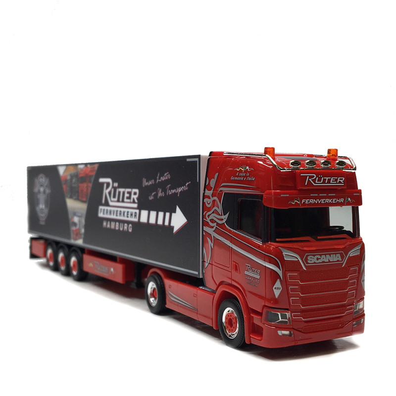 Scania, CS 20 HD, semi-remorque frigorifique, Rüter Fernverkehr - HERPA 320689 - HO 1/87