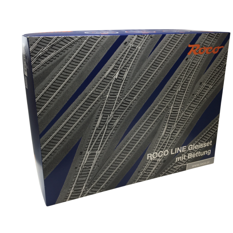 ROCO LINE Coffret de voies C, voies avec ballast - ROCO 42021 - HO 1/87
