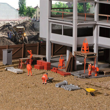 Accessoire de chantier, set de déco - KIBRI KIBRI - HO 1/87