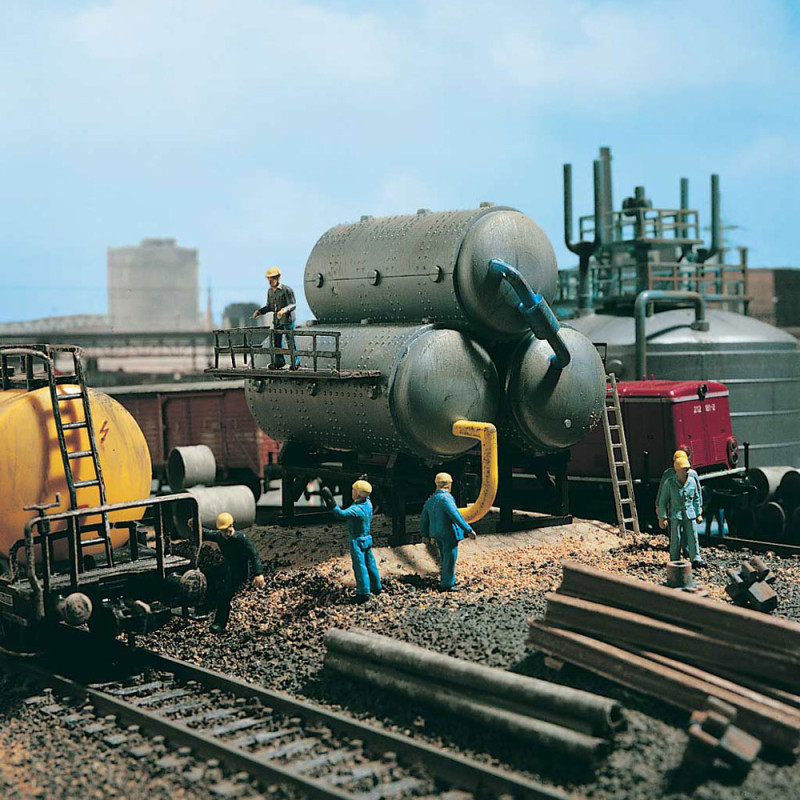 Chaudière horizontale, 3 cylindres - VOLLMER 45520 - HO 1/87