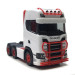 Scania, CS 20 HD, tracteur porteur, 3 essieux (6x4), blanc, rouge - HERPA 314053-006 - HO 1/87