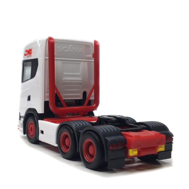 Scania, CS 20 HD, tracteur porteur, 3 essieux (6x4), blanc, rouge  - HERPA 314053-006 - HO 1/87