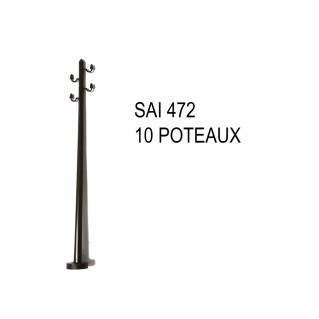 10 poteaux télégraphe à monter -HO-1/87-SAI 472