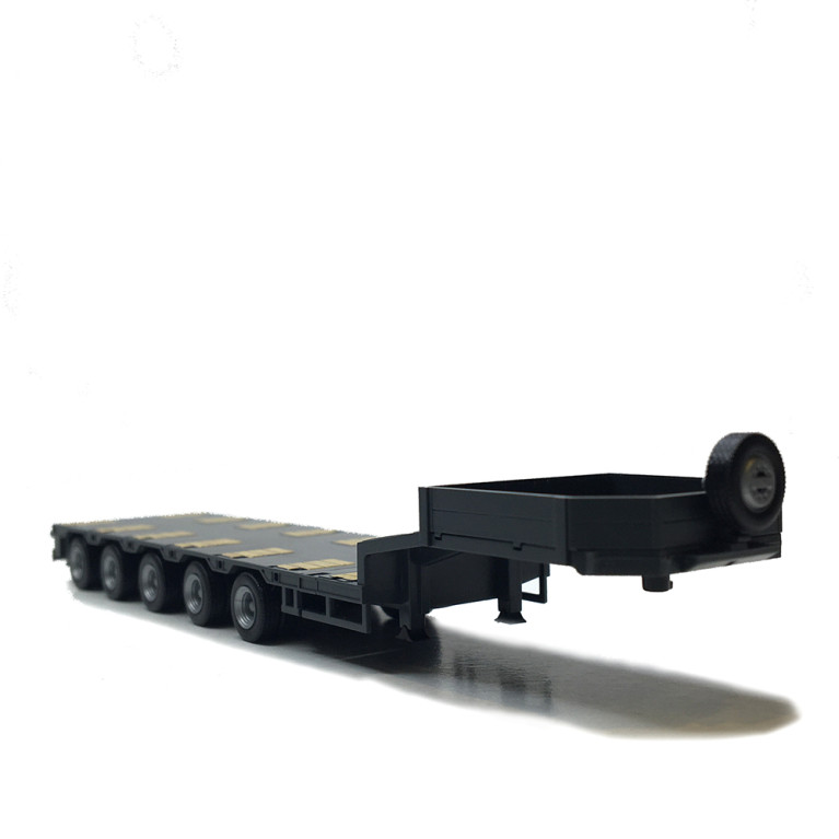 Goldhofer, semi-remorque surbaissé, 5 essieux - HERPA 076388-012 - HO 1/87