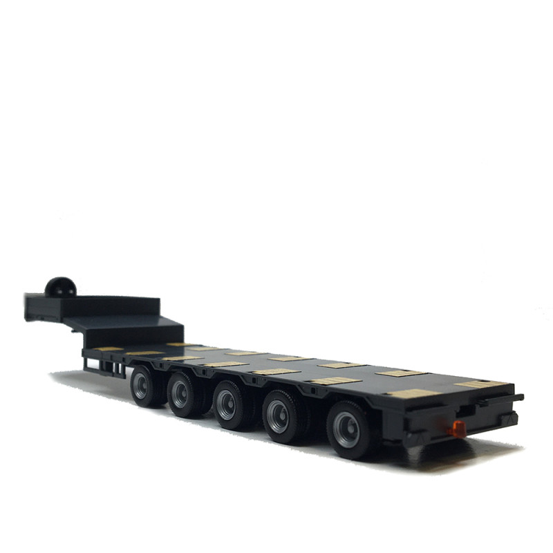 Goldhofer, semi-remorque surbaissé, 5 essieux - HERPA 076388-012 - HO 1/87