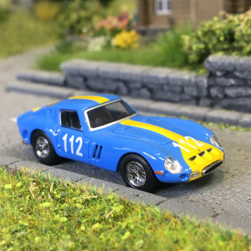 MicroCity, Ferrari 250 GTO, 112, bleu, 1962 - HERPA 87MC000058 - HO 1/87
