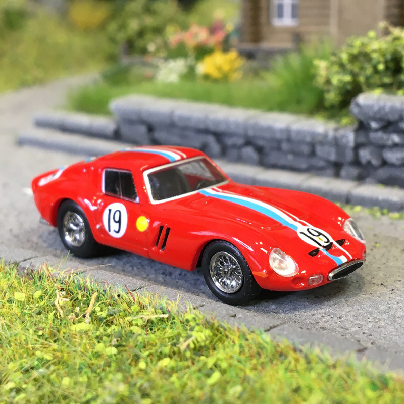 MicroCity, Ferrari 250 GTO, 19, rouge, 1962 - HERPA 87MC000062 - HO 1/87