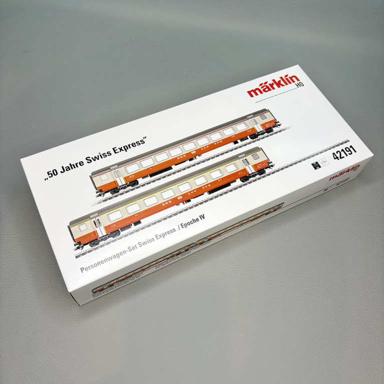 2 voitures voyageurs type EWIII, "Swiss Express", SBB CFF FFS - MARKLIN 42191