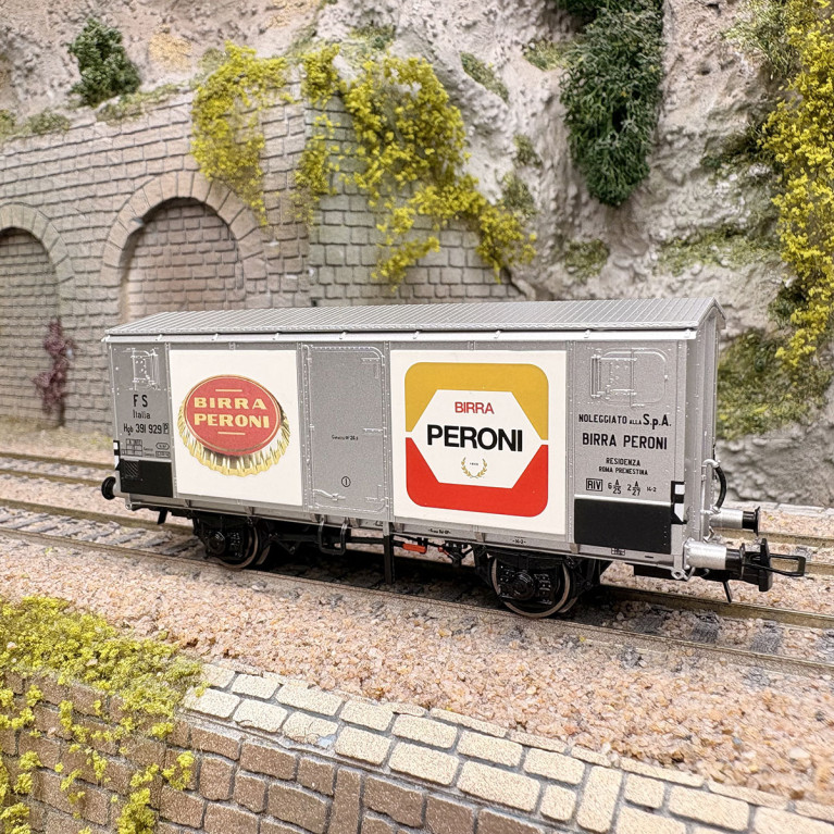 Wagon couvert réfrigéré de type Hgb, "Peroni", FS, Ep. III - RIVAROSSI HR6710 - HO 1/87