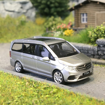 MicroCity, Mercedes Benz Classe V, argent - HERPA 87MC000076 - HO 1/87