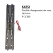 Double changement de voie, 310mm - KATO 20-010 - N 1/160