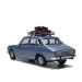 Peugeot 504, bleu, galerie et valises - SAI 1828 - HO 1/87
